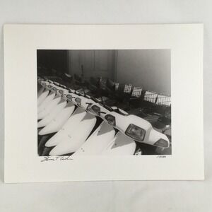 Black & White Photo Beach Scooters Key West Florida Signed Art Photography